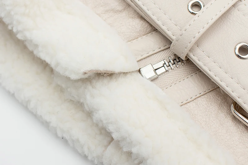 Women's Warm Winter PU Leather Jacket