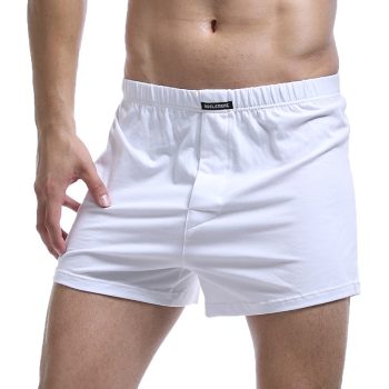 Men's Solid Color Underpants 2 pcs Set