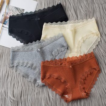 Women's Middle-Waist Cotton Panties