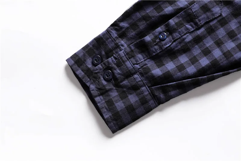 Men's Casual Cotton Plaid Patterned Shirt